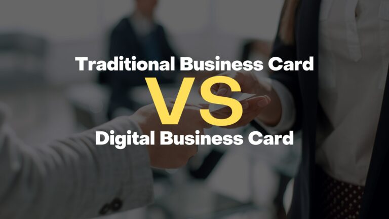 Difference Between Traditional and Digital Business Cards